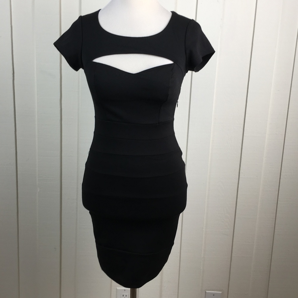 Tally Weijl Bodycon Dress XS Black Cut Out